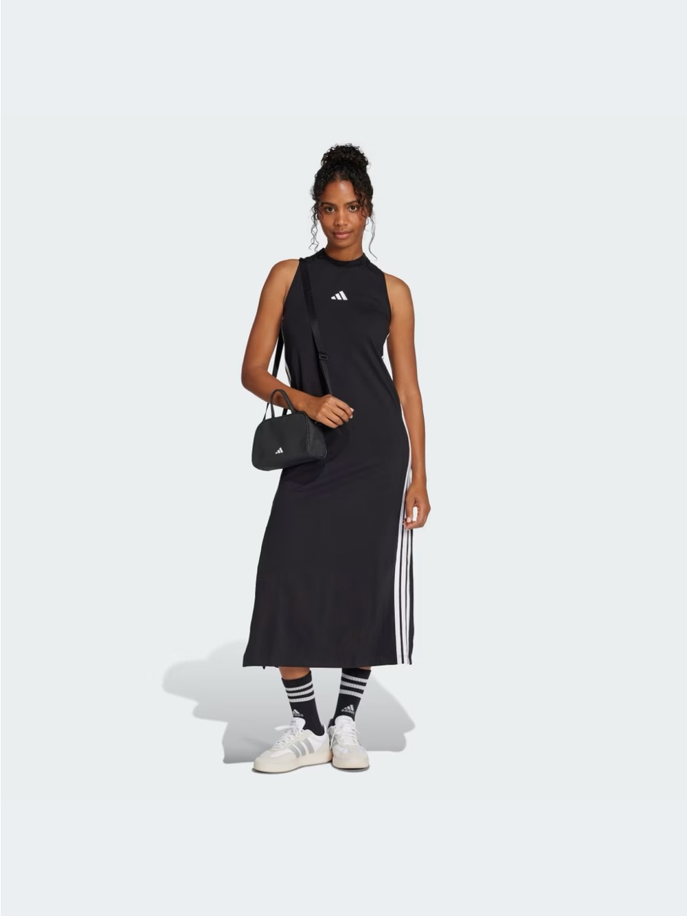 Adidas 3 stripe long racer back sporty dress NWT size medium - Picture 7 of 13